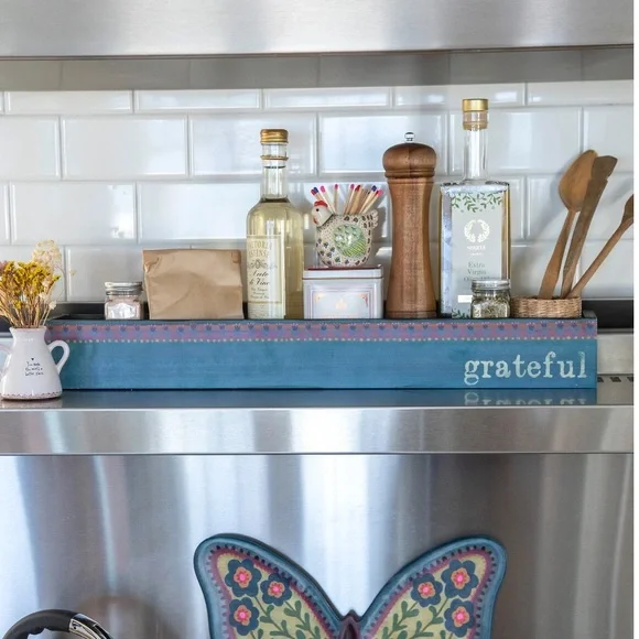 NEW grateful wooden boho storage box - Picture 4 of 6